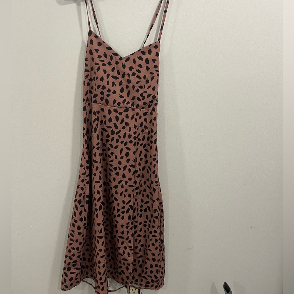 Brown spotted Dress